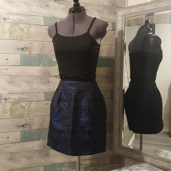 Twik Black & Royal Skirt - Picture 1 of 2